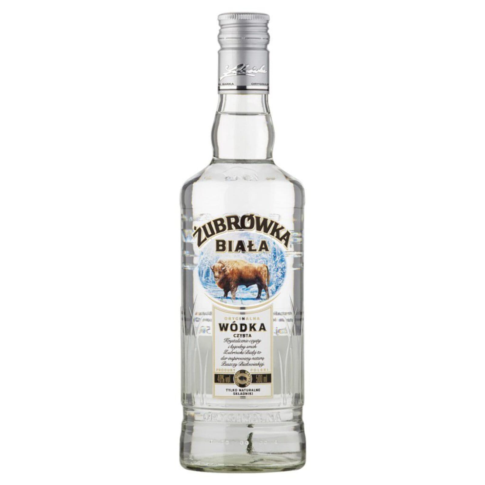 Wódka Żubrówka biała 40% 500ml
