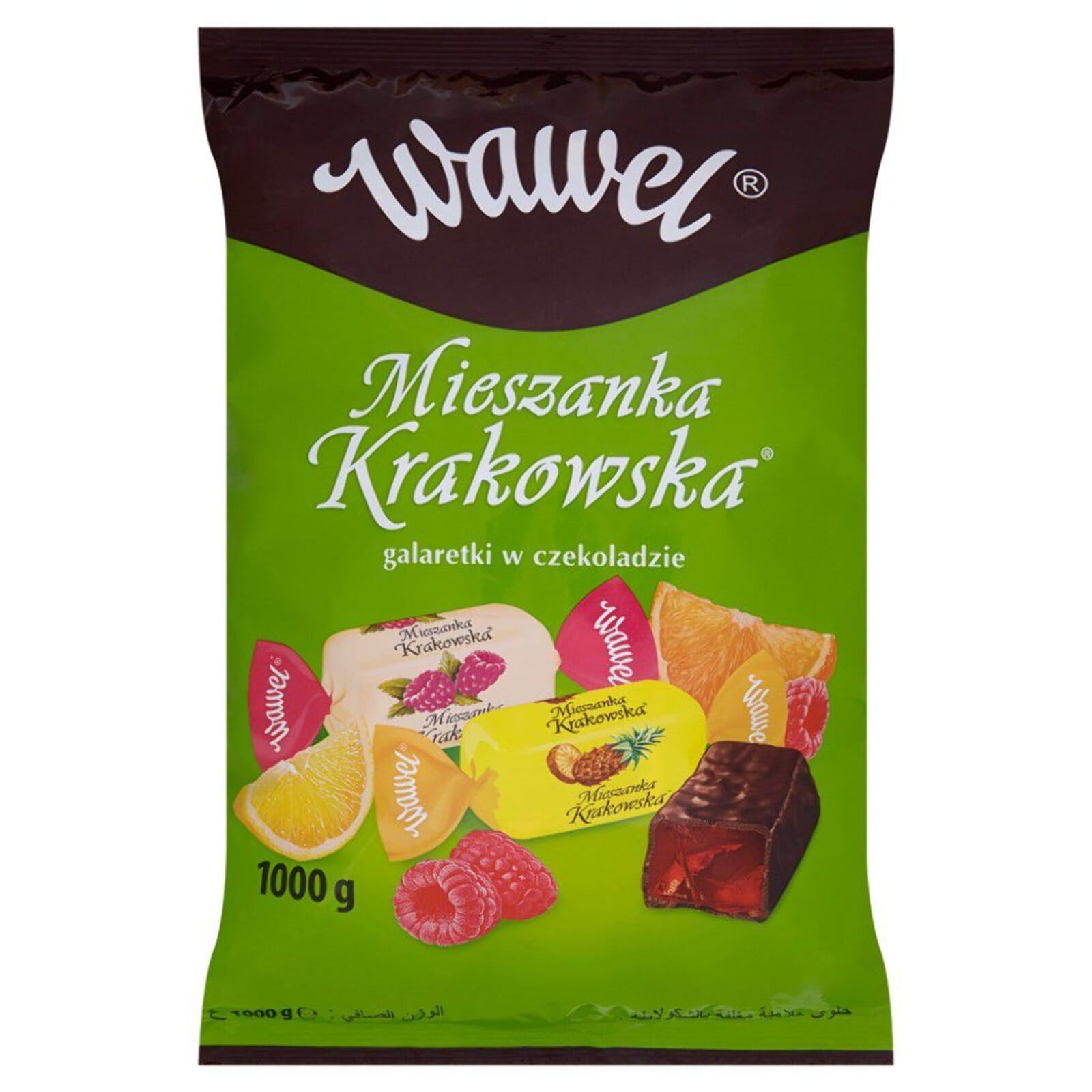 W 320 Gramowej Paczce Mieszanki Orzechowej Cukierki Mieszanka Krakowska galaretki w